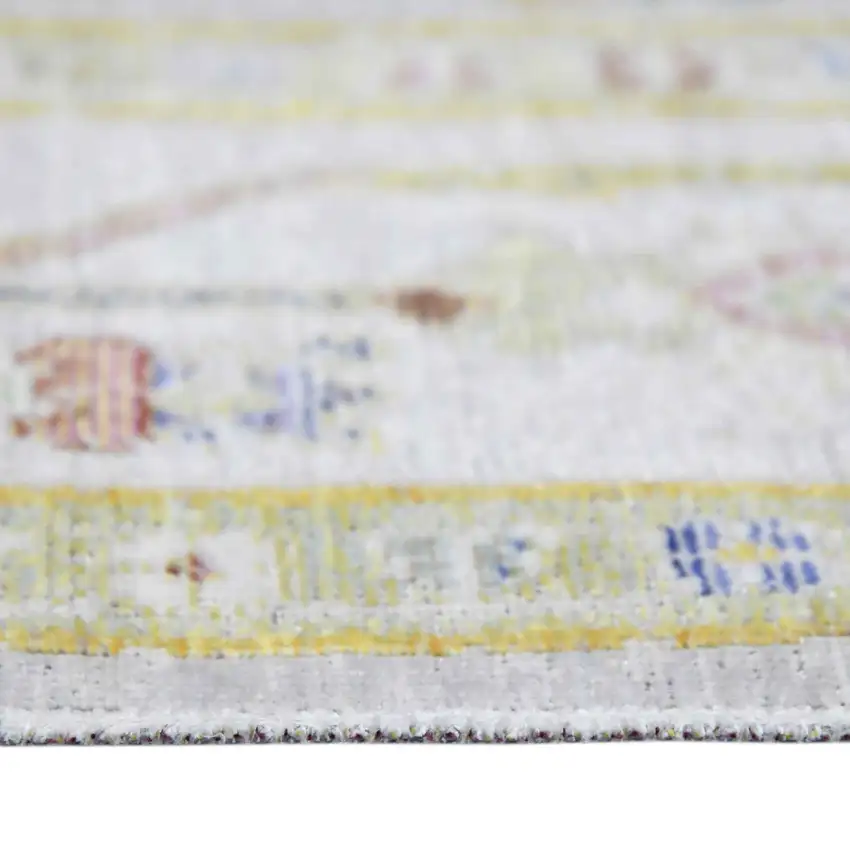 Blue Floral Power Loom Area Rug Photo 4