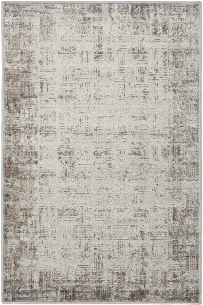 Blue Floral Power Loom Area Rug Photo 5