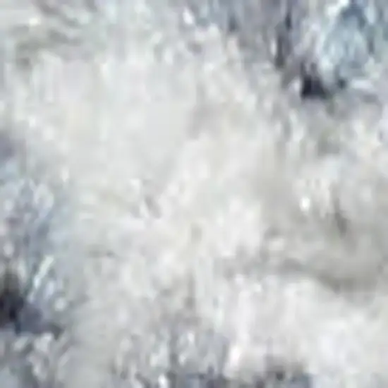 Blue Floral Power Loom Worn Faded Area Rug Photo 4