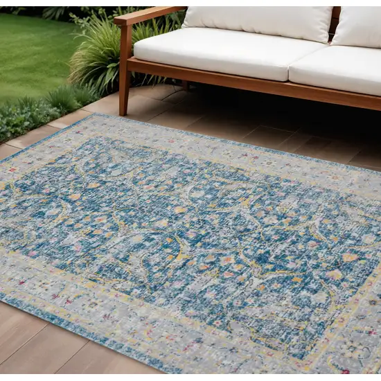 Blue Indoor Outdoor Area Rug Photo 1
