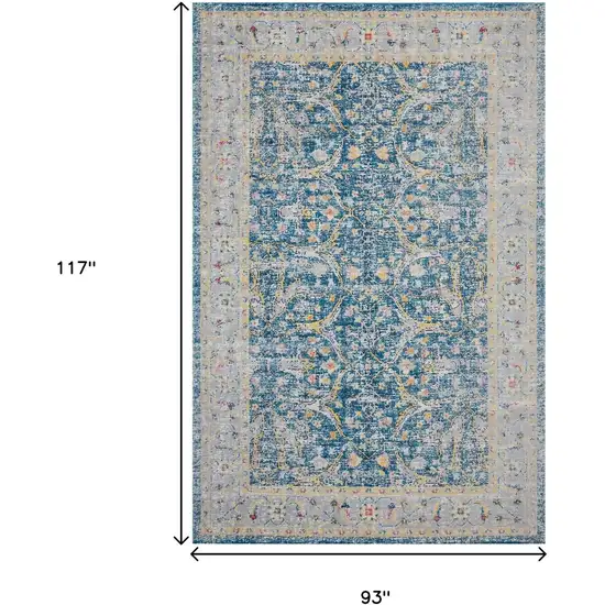 Blue Indoor Outdoor Area Rug Photo 3