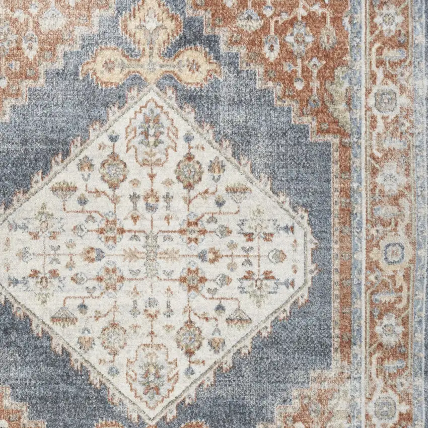 Blue Geometric Area Rug Photo 9