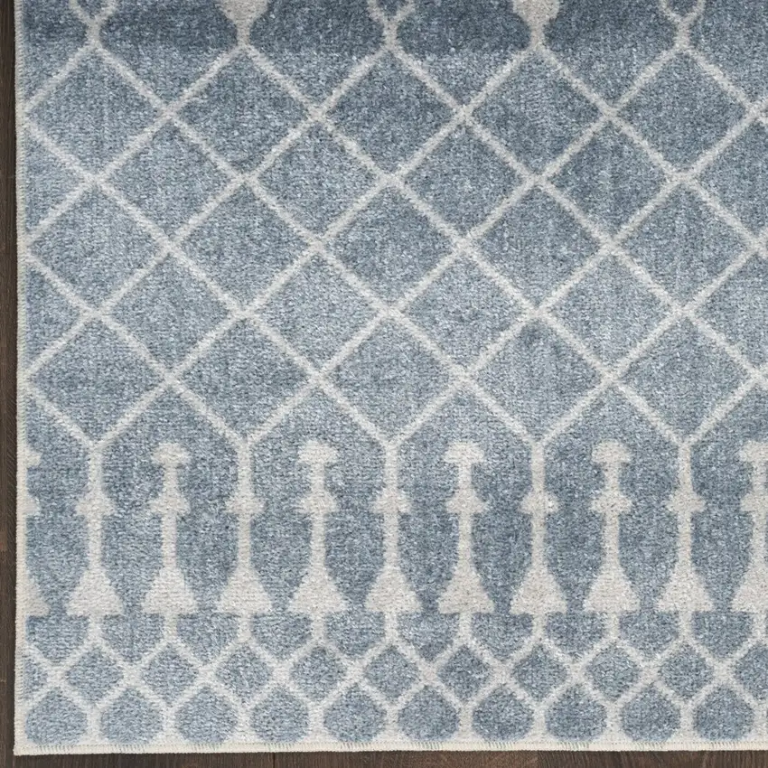 Blue Geometric Area Rug Photo 8