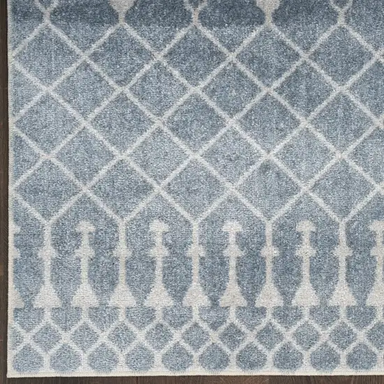 Blue Geometric Area Rug Photo 8