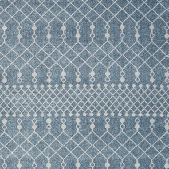 Blue Geometric Area Rug Photo 9