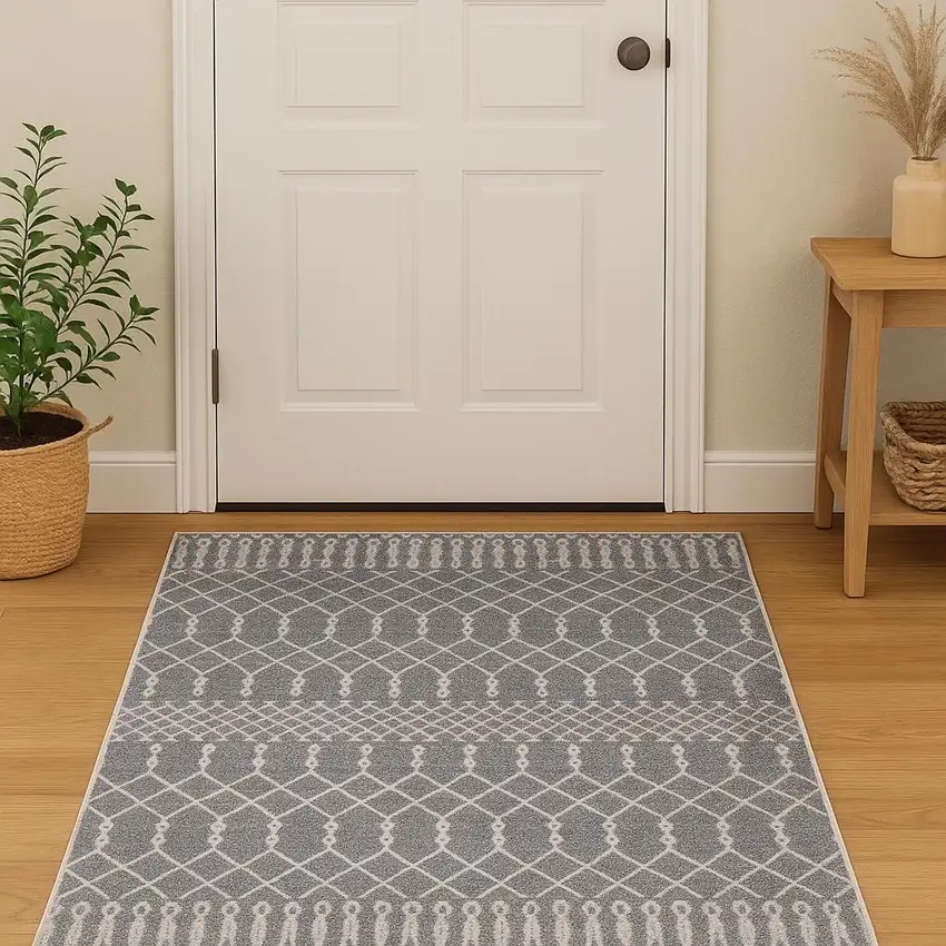 Blue Geometric Area Rug Photo 1