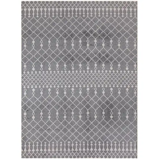 Blue Geometric Area Rug Photo 7