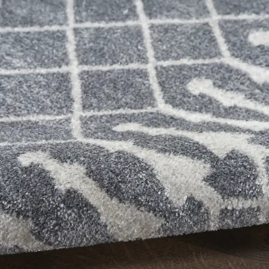 Blue Geometric Area Rug Photo 9