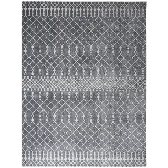 Blue Geometric Area Rug Photo 7