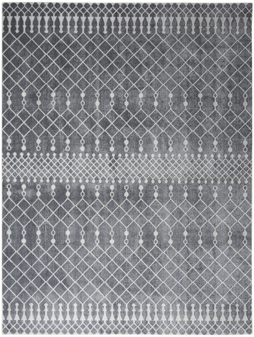 Blue Geometric Area Rug Photo 7