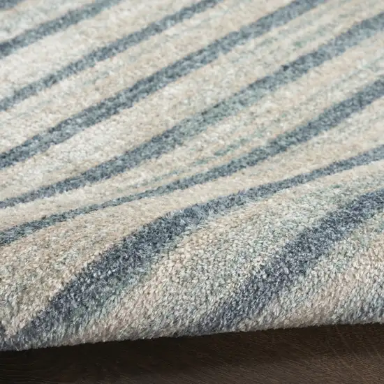 Blue Geometric Area Rug Photo 7