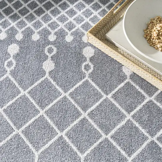 Blue Geometric Area Rug Photo 9
