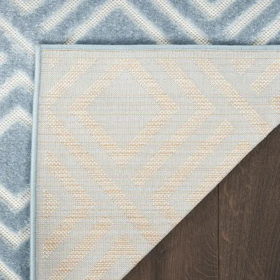 Blue Geometric Area Rug Photo 7