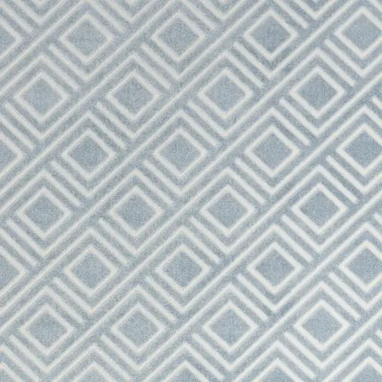 Blue Geometric Area Rug Photo 8