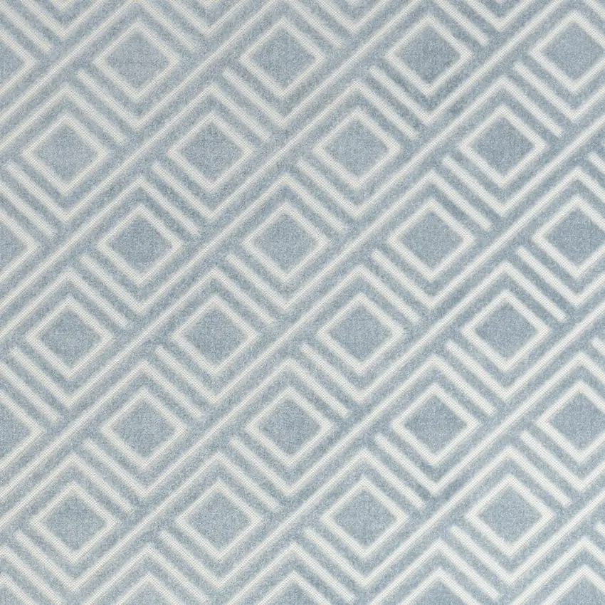 Blue Geometric Area Rug Photo 8