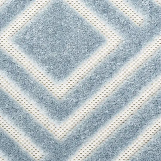 Blue Geometric Area Rug Photo 9