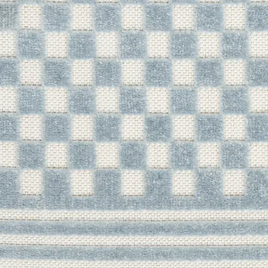 Blue Geometric Area Rug Photo 8