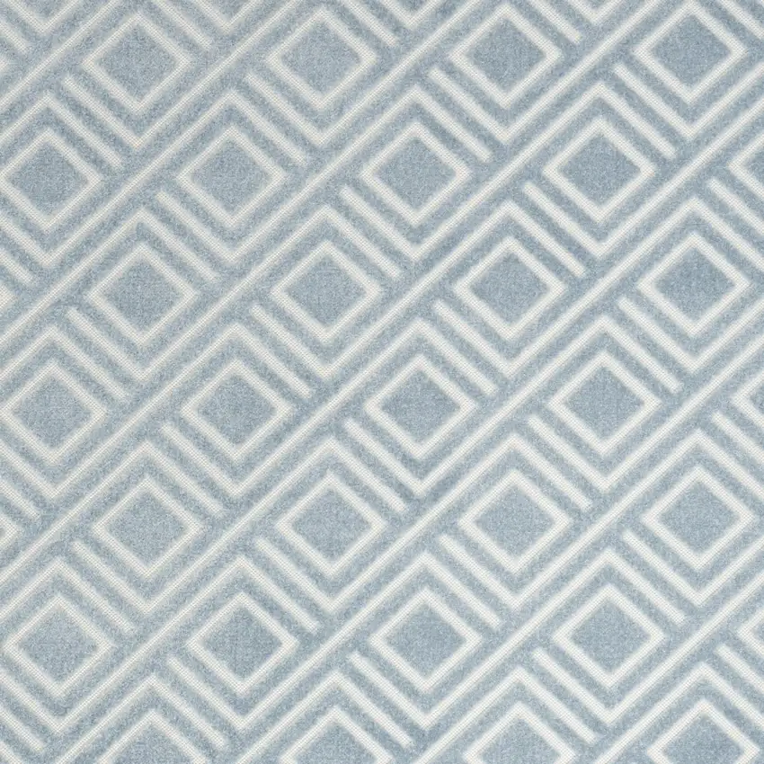 Blue Geometric Area Rug Photo 9