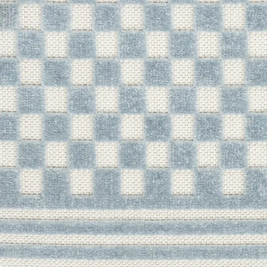 Blue Geometric Area Rug Photo 9