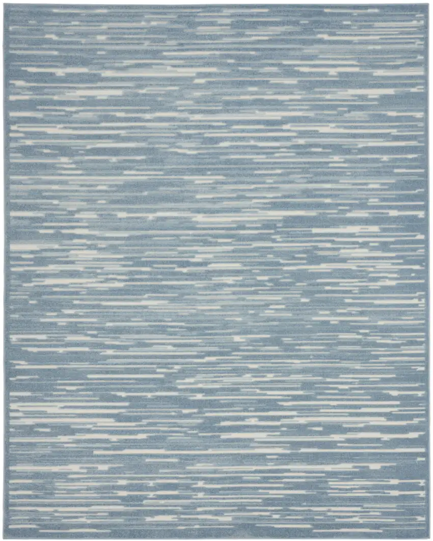 Blue Geometric Area Rug Photo 3