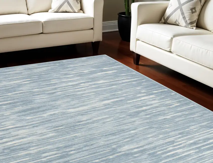 Blue Geometric Area Rug Photo 2