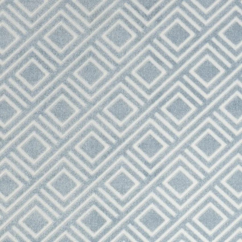 Blue Geometric Area Rug Photo 8