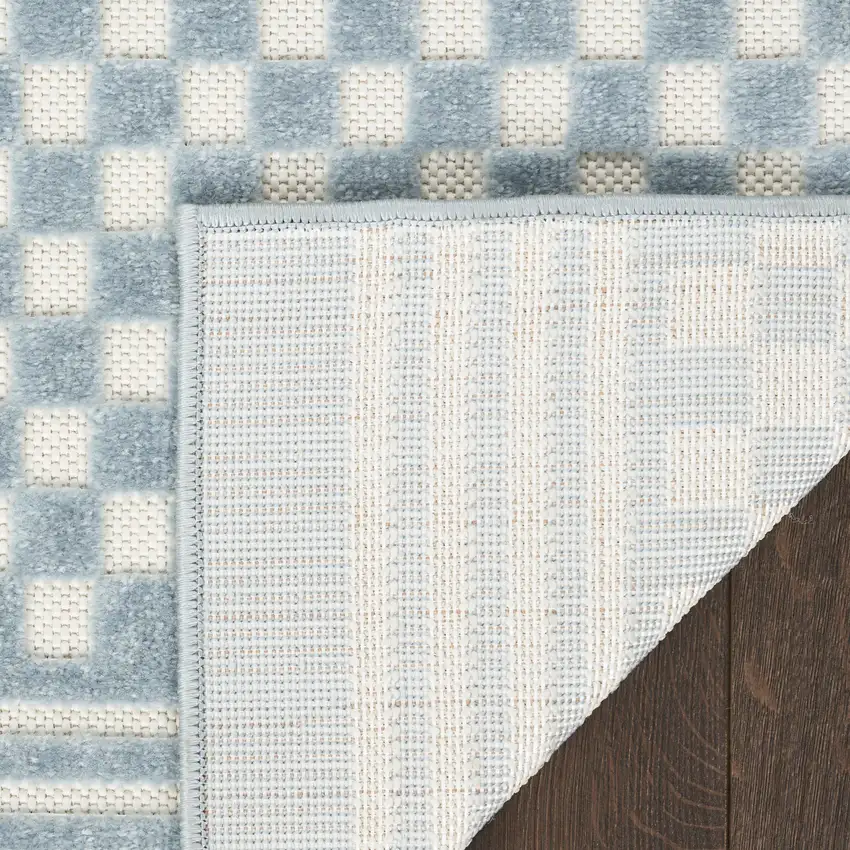 Blue Geometric Area Rug Photo 4