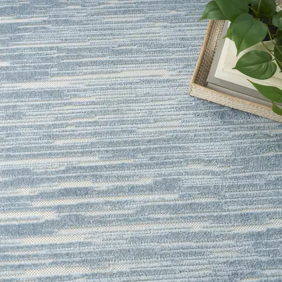 Blue Geometric Area Rug Photo 6