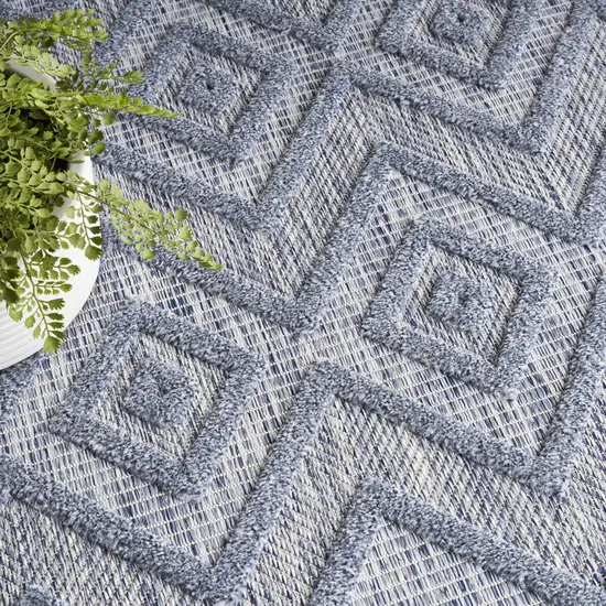 Blue Indoor Outdoor Area Rug Photo 9
