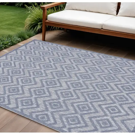 Blue Indoor Outdoor Area Rug Photo 2