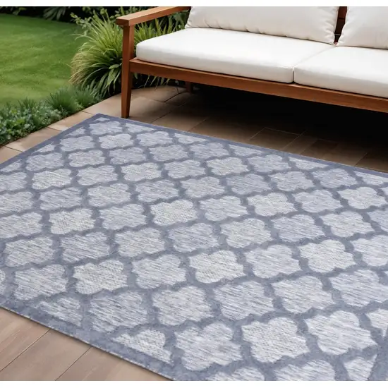 Blue Indoor Outdoor Area Rug Photo 2