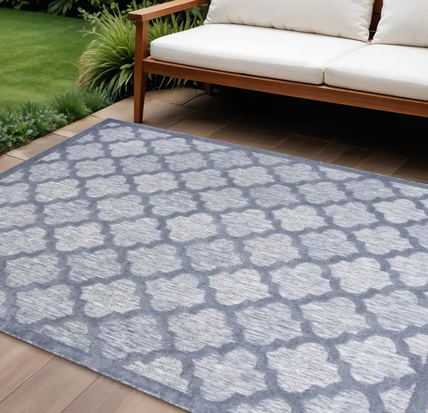 Blue Indoor Outdoor Area Rug Photo 2