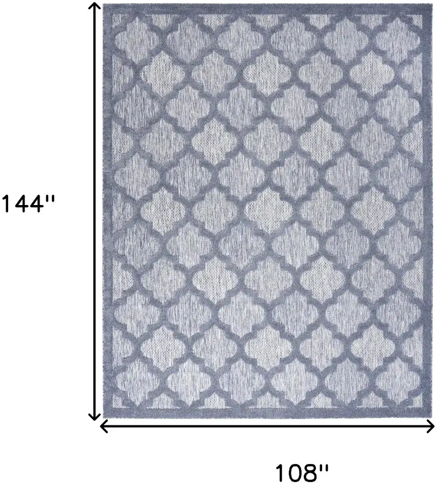 Denim Blue Indoor Outdoor Area Rug Photo 3
