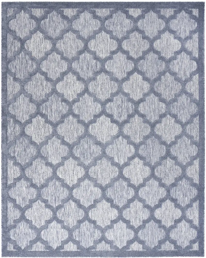 Blue Geometric Flatweave Area Rug Photo 1