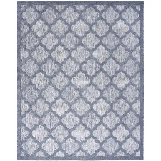 Denim Blue Indoor Outdoor Area Rug Photo 1