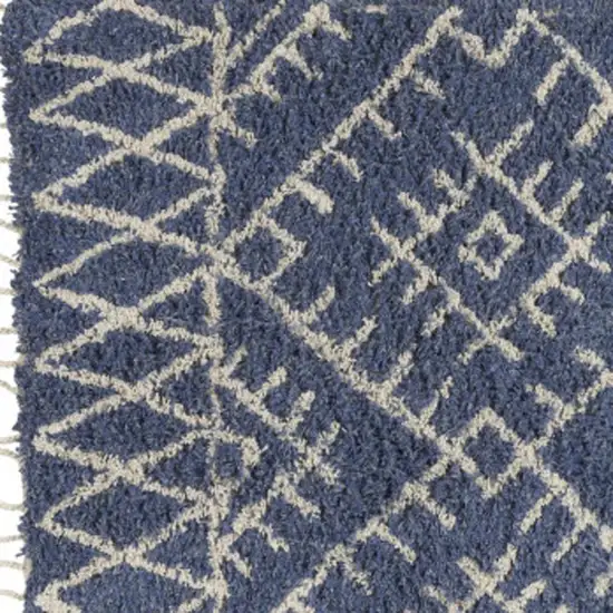 Blue Geometric Hand Tufted Area Rug Photo 1