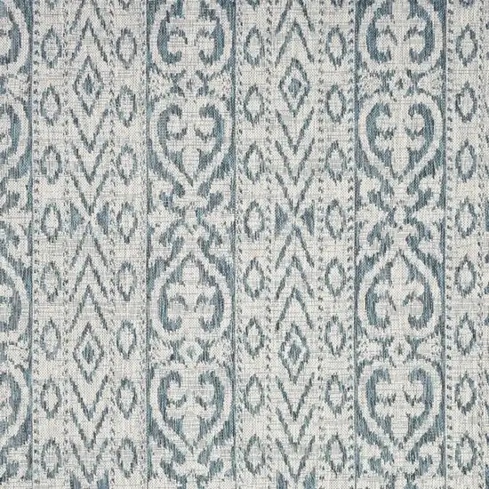 Blue And White Indoor Outdoor Area Rug Photo 1