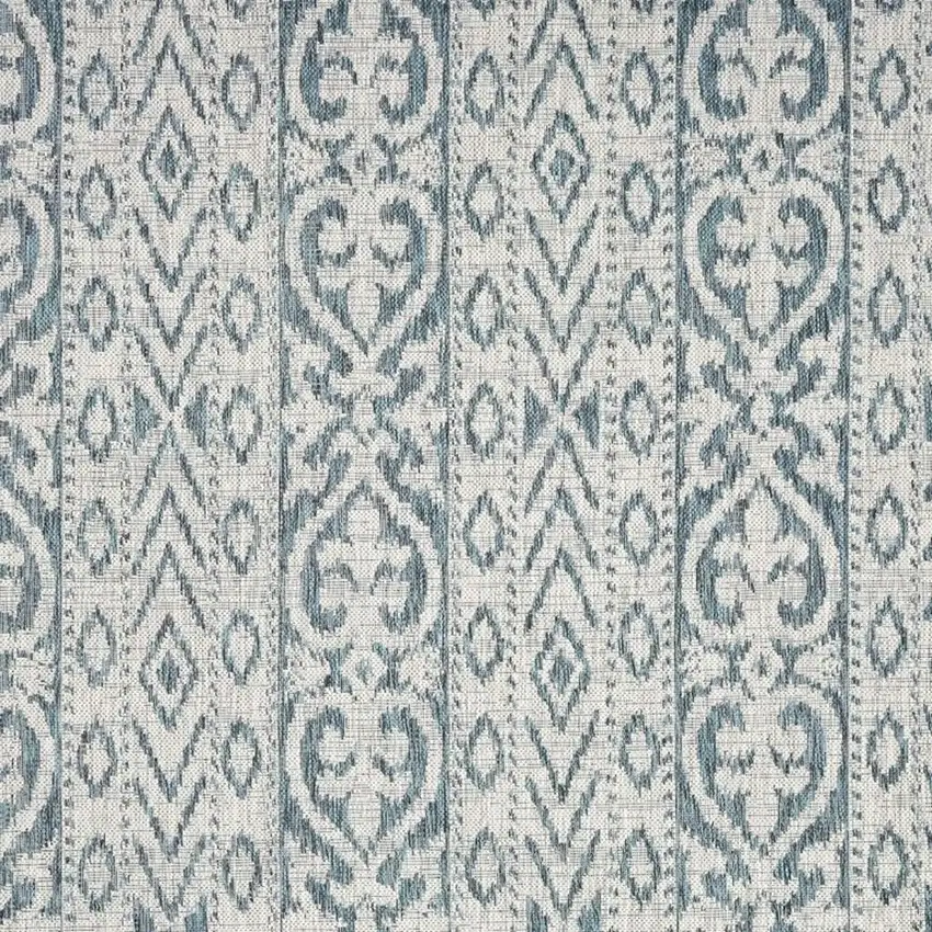 Blue And White Indoor Outdoor Area Rug Photo 1