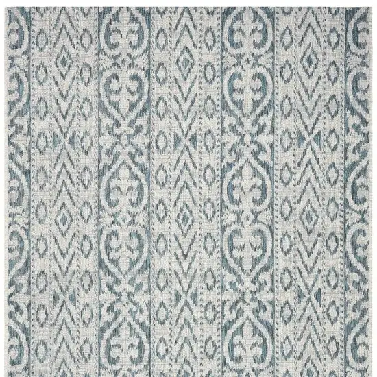 Blue And White Indoor Outdoor Area Rug Photo 8