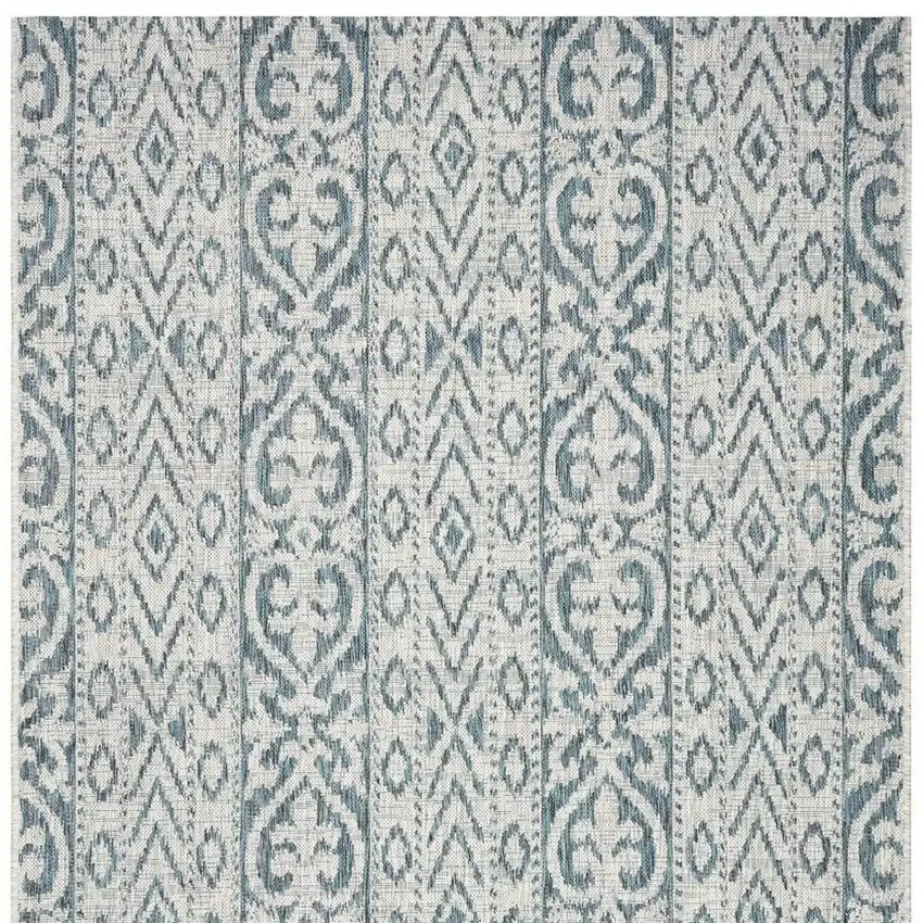 Blue And White Indoor Outdoor Area Rug Photo 8
