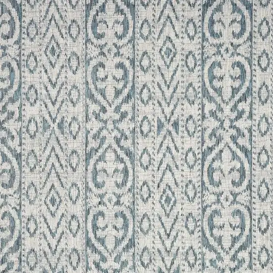 Blue And White Indoor Outdoor Area Rug Photo 9