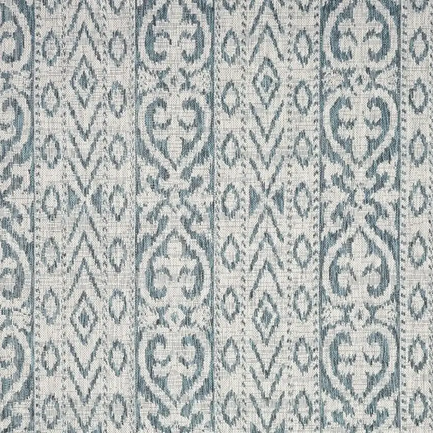 Blue And White Indoor Outdoor Area Rug Photo 9