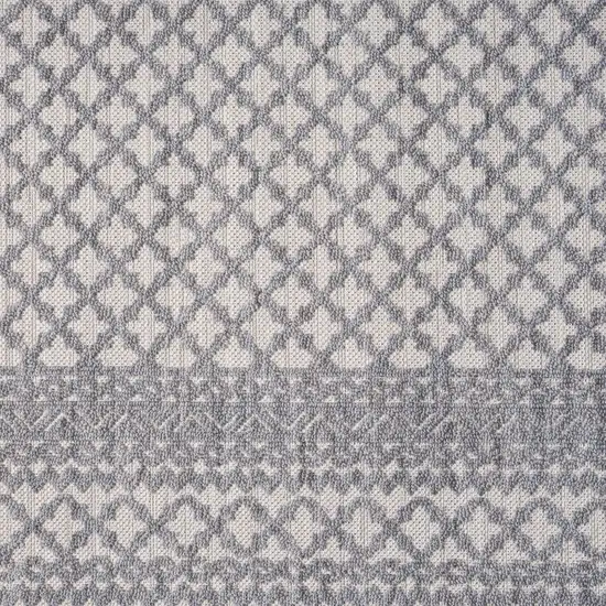Blue Geometric Indoor Outdoor Area Rug Photo 8