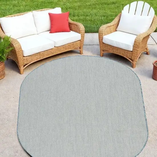 Blue Geometric Power Loom Area Rug Photo 1