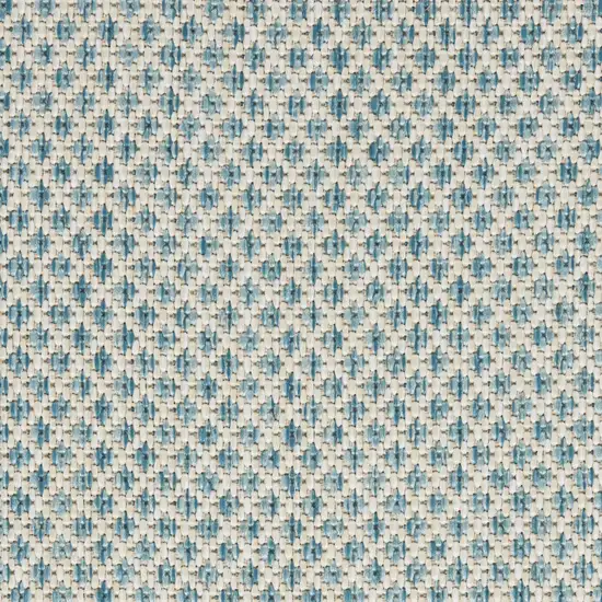 Blue Geometric Power Loom Area Rug Photo 9