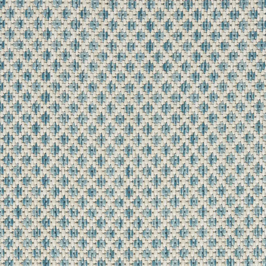 Blue Geometric Power Loom Area Rug Photo 9