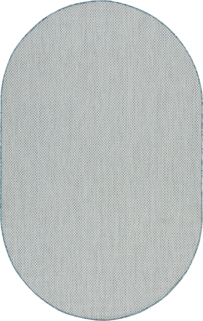 Blue Geometric Power Loom Area Rug Photo 7