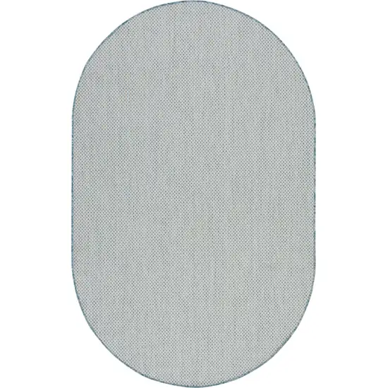 Blue Geometric Power Loom Area Rug Photo 1