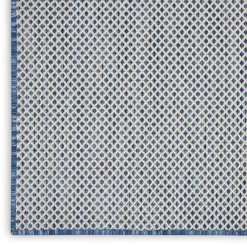 Blue Geometric Power Loom Area Rug Photo 3