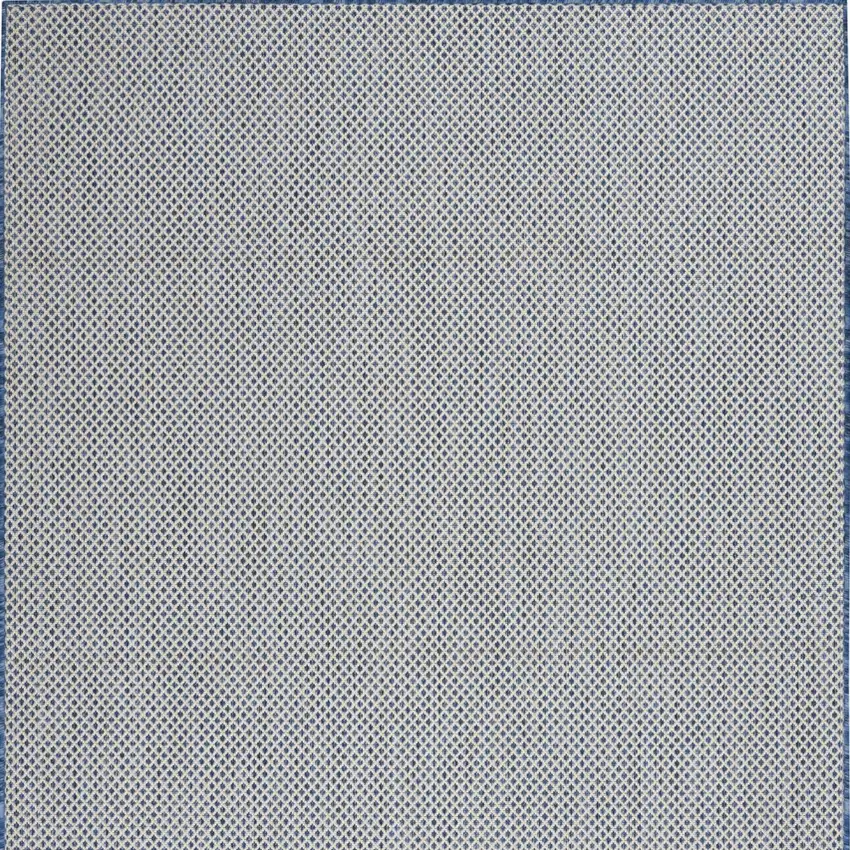 Blue Geometric Power Loom Area Rug Photo 8